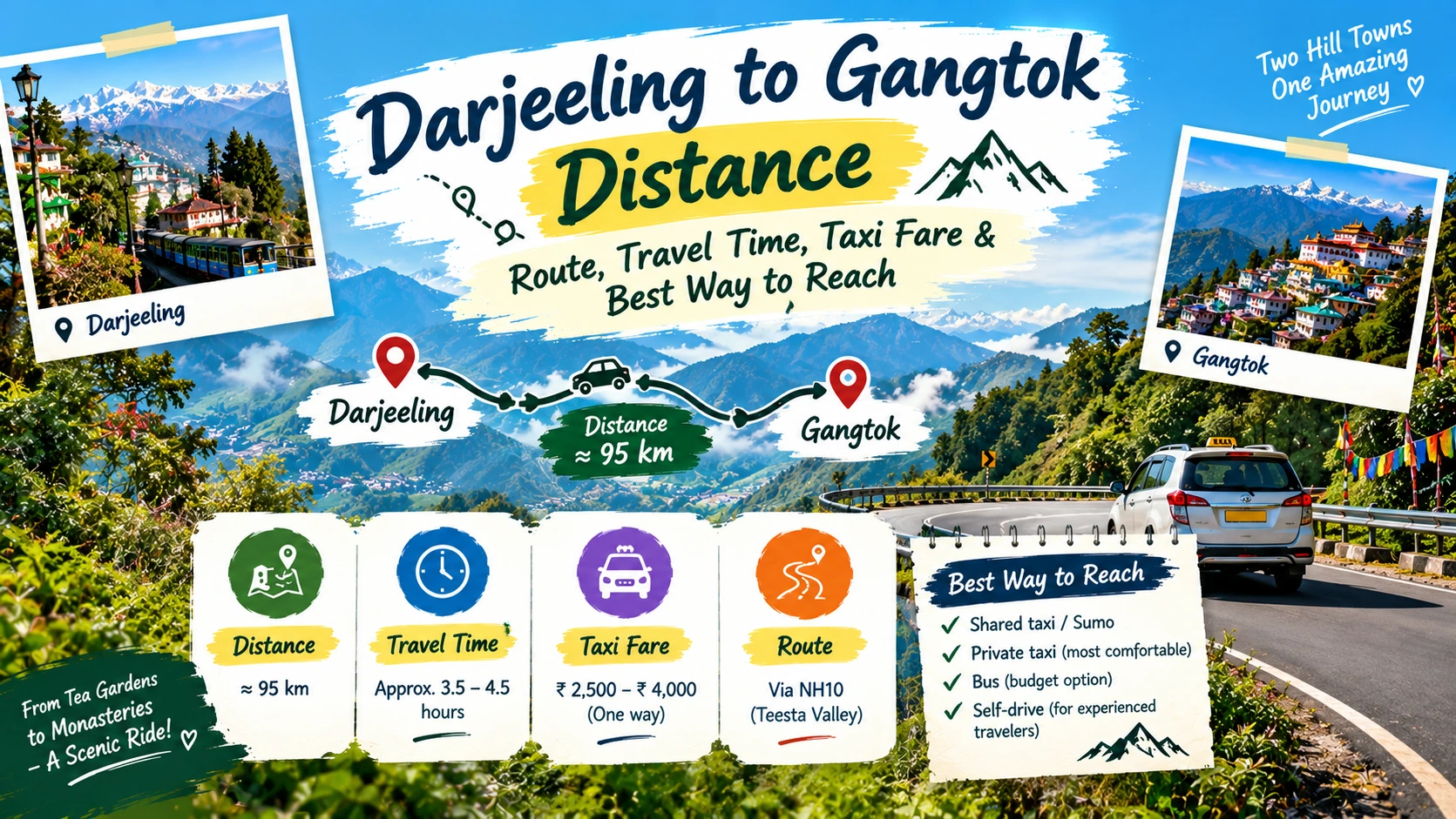 Darjeeling to Gangtok Travel Guide